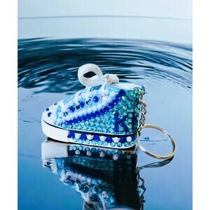 Kappa Kappa Gamma Keychain Blue Custom Made Shoe